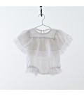 Romper white with ruffled and lace YOU&ME