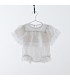 Romper white with ruffled and lace YOU&ME