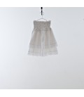 Skirt white with ruffles creased-effect YOU & ME