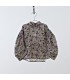Top manga abullonada estampado flores verdes YOU&ME