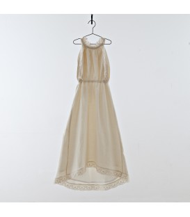 Vestido halter arena con encaje YOU&ME