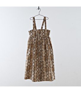 Suspenders dress print pyton YOU&ME