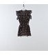 Vestido negro estampado flores YOU&ME