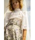 Top blanco con vainica YOU&ME