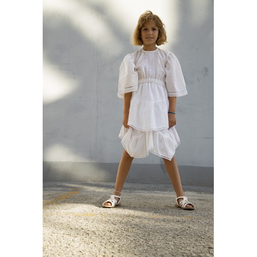 Dress white with hemstitch YOU&ME