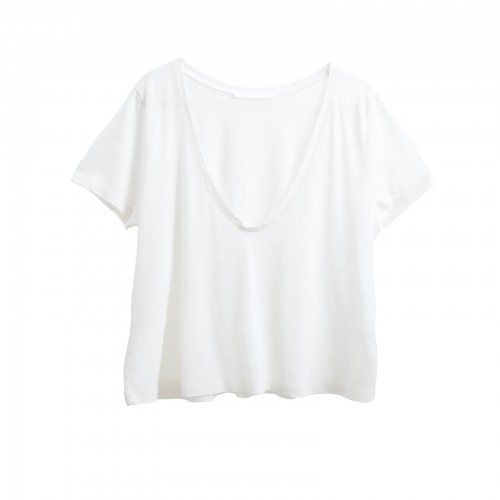 Cropped T-shirt, YOU&ME , silk cotton