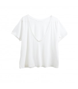 Cropped T-shirt, YOU&ME , silk cotton